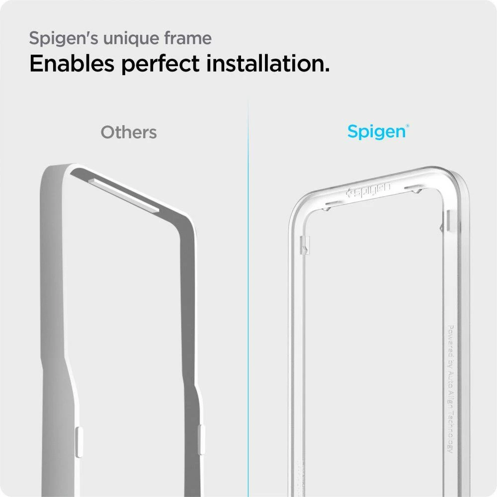 Xham i temperuar Spigen Glass FC AlignMaster për Samsung Galaxy M53 5G, i zi