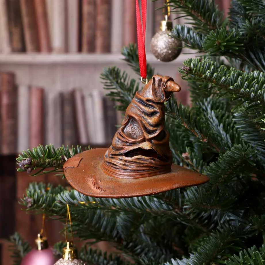Ornament varës NEMESIS NOW Harry Potter Sorting Hat 9 cm, rrëshirë, kafe