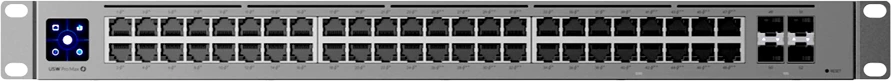 Switch Ubiquiti UniFi Switch Pro Max 48 PoE, 48x RJ-45, 4x SFP+ 10Gb, 1U rackmount, Gray