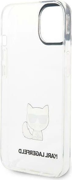 Mbështjellës Karl Lagerfeld KLHCP14MCTTR për iPhone 14 Plus 6.7", transparent Choupette Body