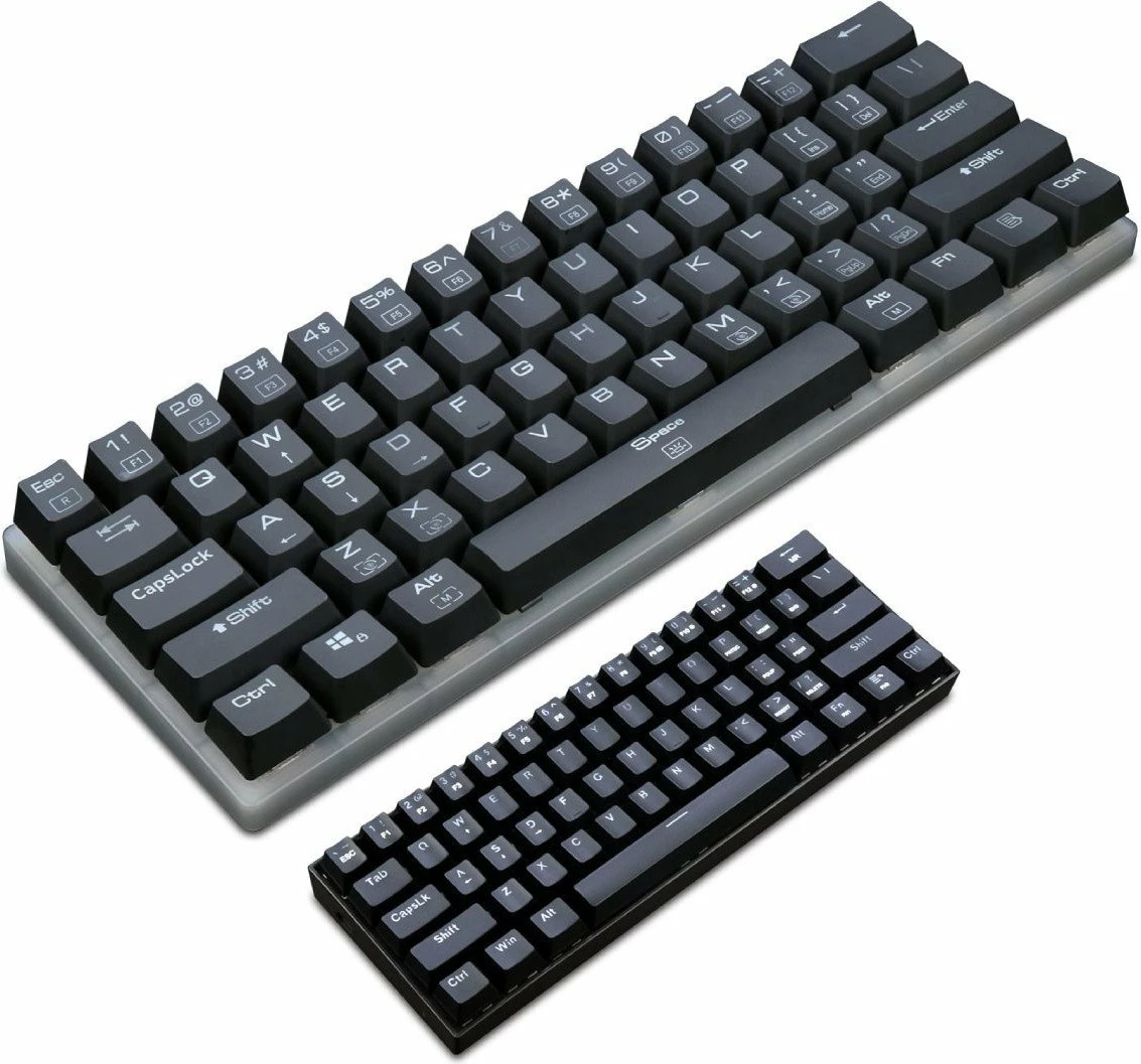 Tastierë mekanike Redragon K605 Alien 61 tasta (60%), RGB, switch Redragon Red, USB-C, e zezë