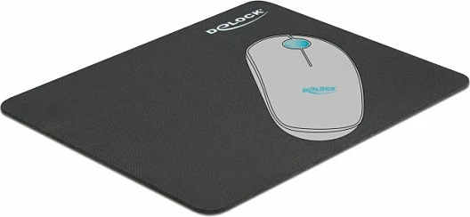 Mauspad DeLOCK 12005, 220x180mm, bazë kundër rrëshqitjes, i zi