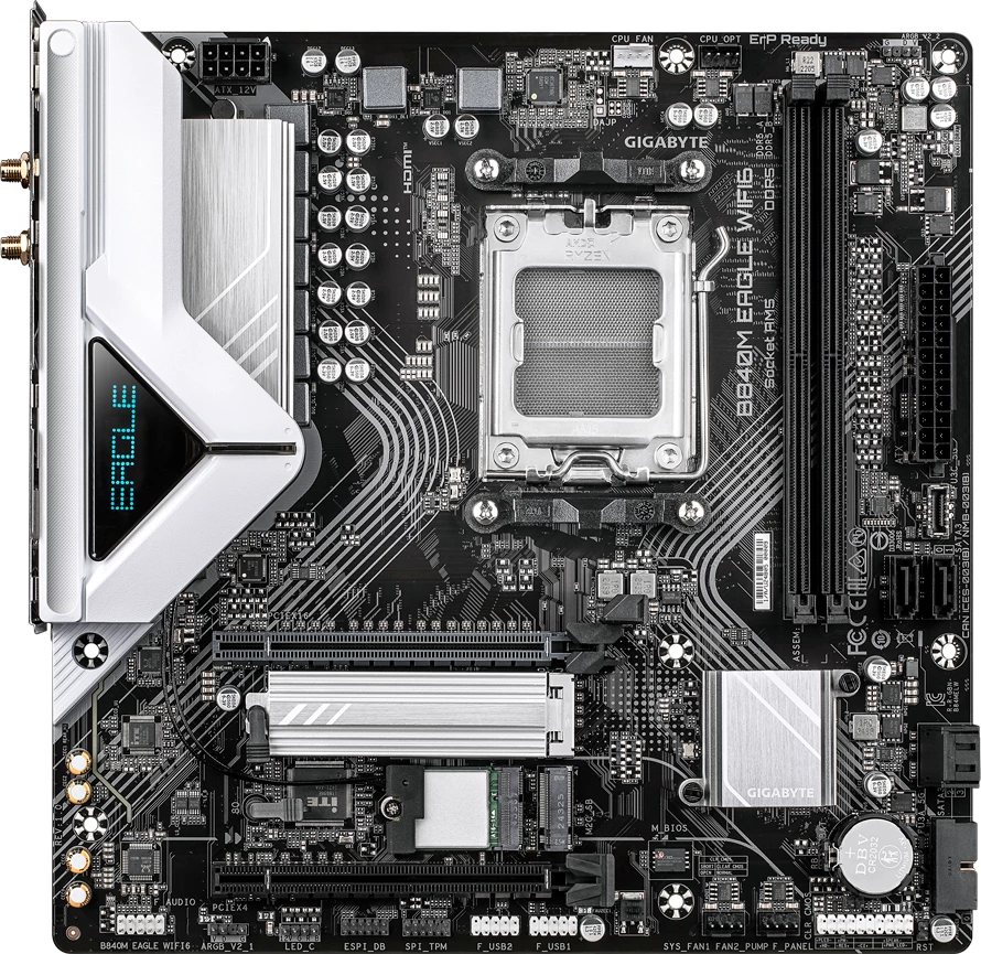 Pllakë amë Gigabyte B840M EAGLE WIFI6, AM5, 2x DDR5, mATX