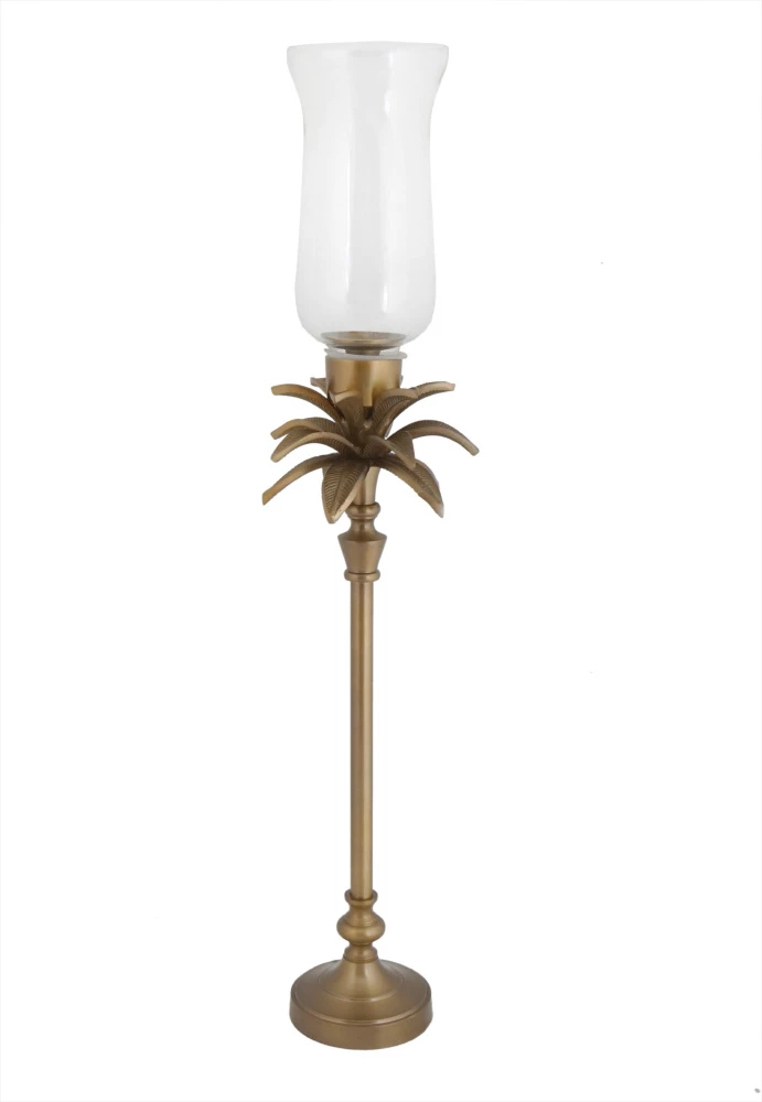 Mbajtëse qirinjsh ANANIA 3, alumin, xham, bronzi, 14x14x79cm