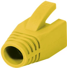 Boot për konektor RJ45 LogiLink, 8mm, 50 copë, i verdhë