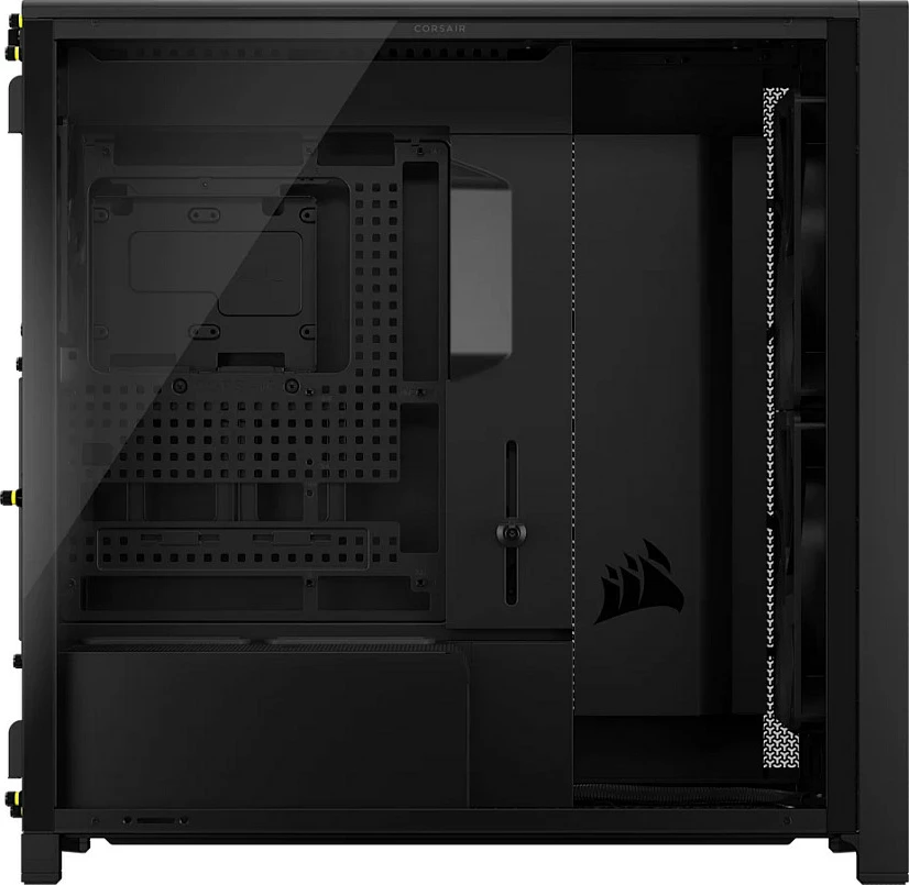Kasë Corsair FRAME 5000D Wood RS Performance, Midi Tower, Black/Walnut