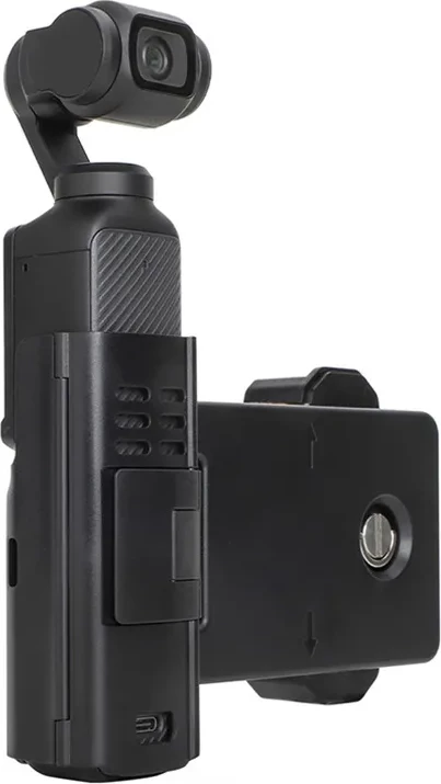 Mbajtës telefoni me kuti magazinimi Sunnylife OP3-AD744 për DJI Osmo Pocket 3, zi-portokalli