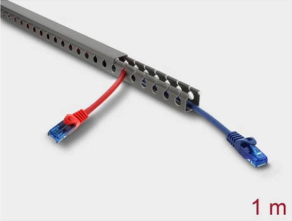 Kanal kabllosh DeLOCK 22026, 1 m, 20x20 mm, PVC, gri