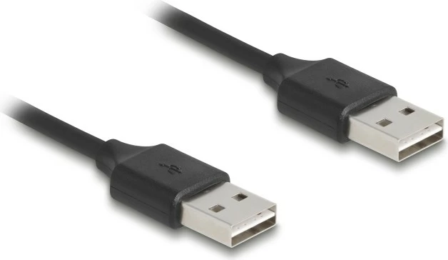 Kabëll USB 2.0 DeLOCK EASY-USB Type-A mashkull-mashkull, 0.8m, i zi