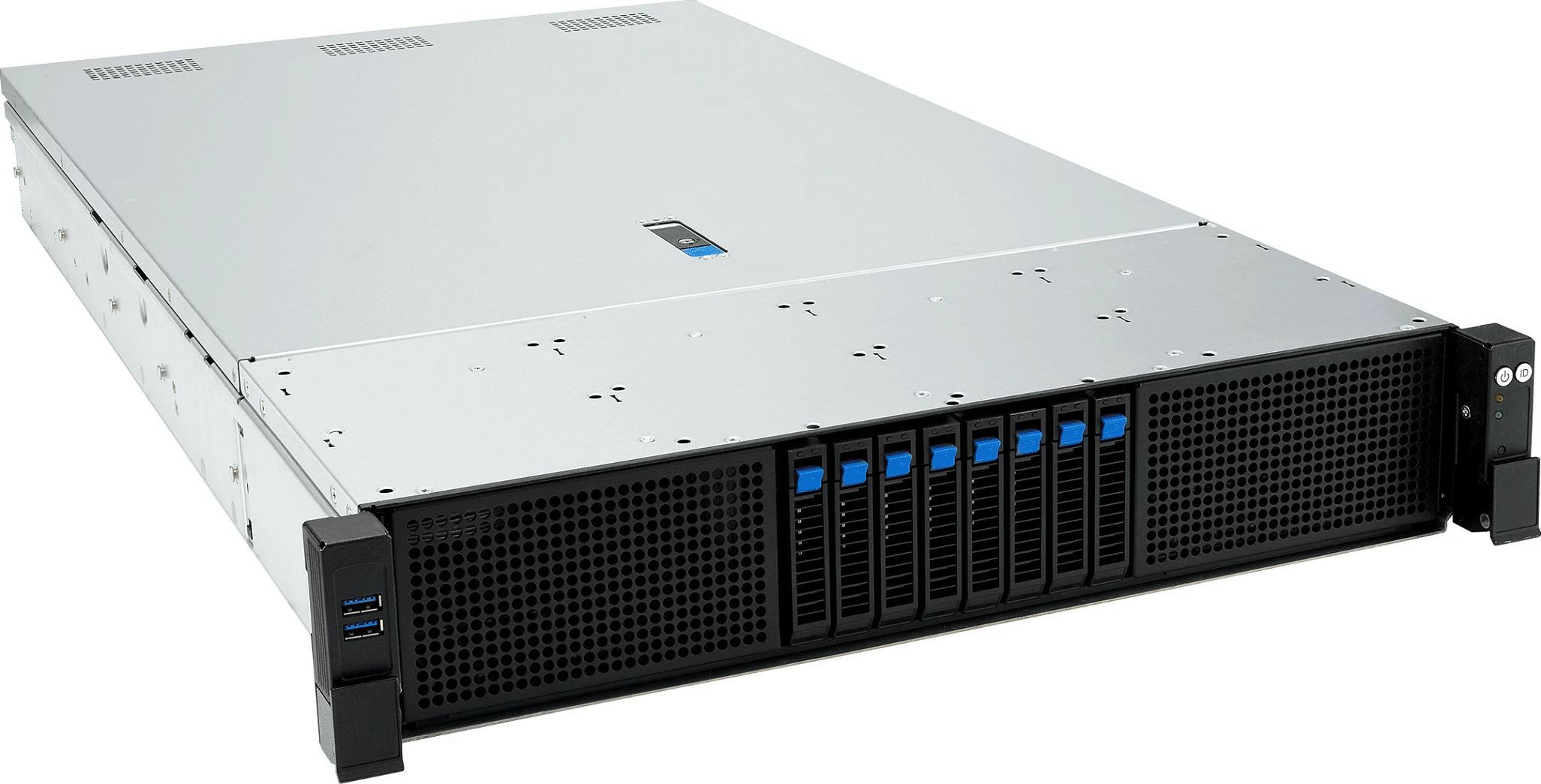 Server rack ASUS RS720A-E13-RS8G, Socket SP5, dual AMD EPYC, DDR5 deri 3TB, 2U, 3200W, zi/argjendtë