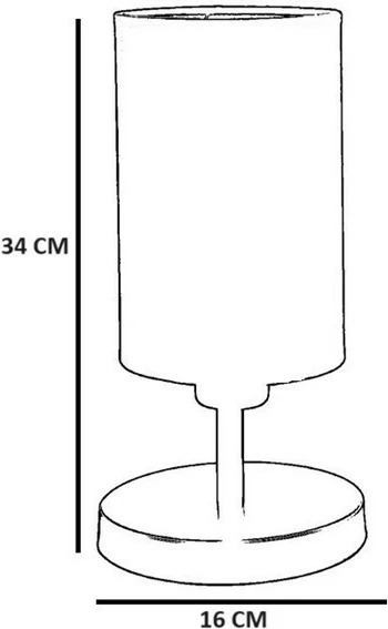 Llambë tavoline Opviq, e zezë, 8842-1