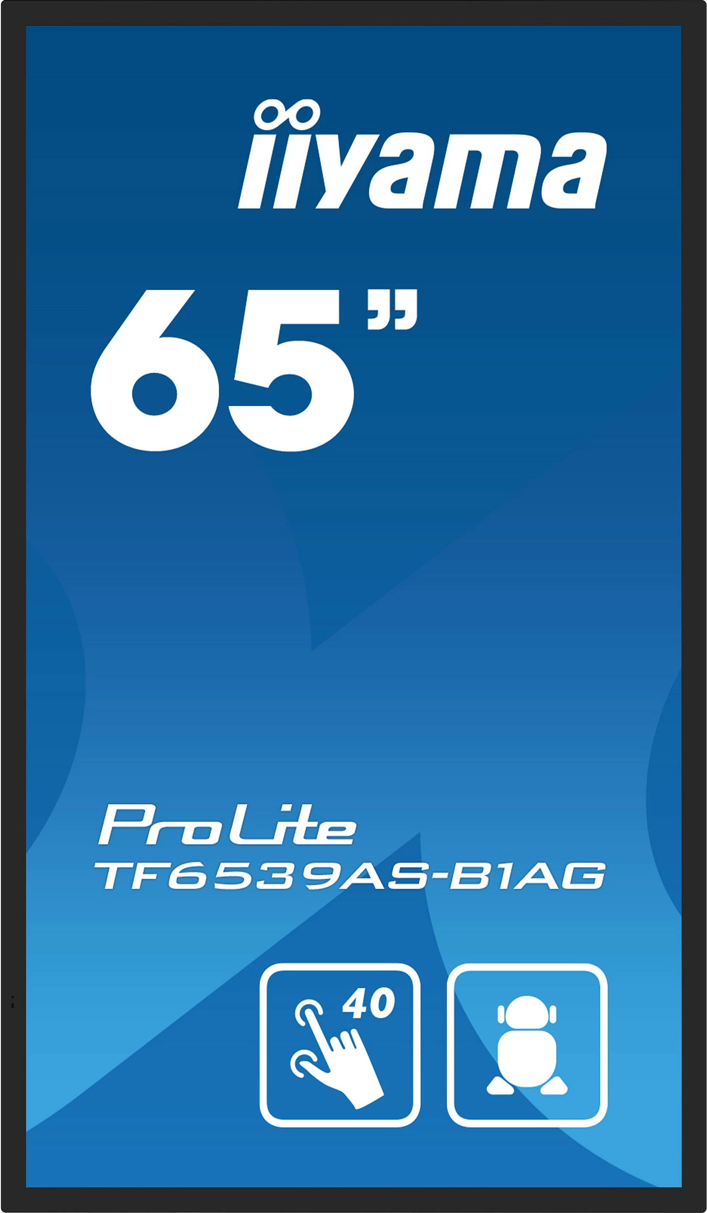 Ekran interaktiv iiyama TF6539AS-B1AG, 64.5", LED, 4K, Android OS