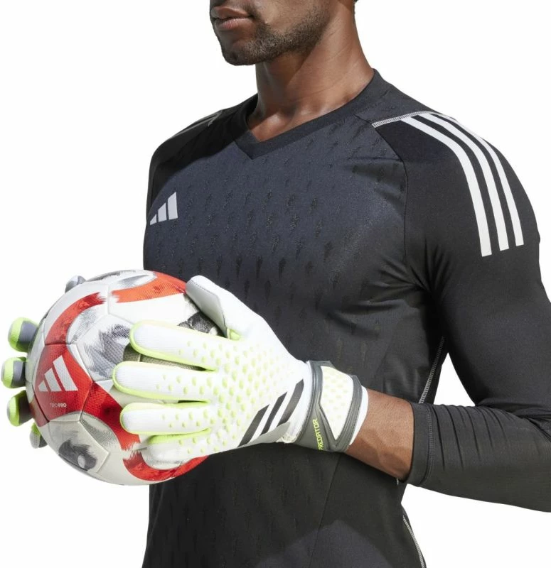 Doreza portieri adidas Predator, për meshkuj, të bardha dhe gri
