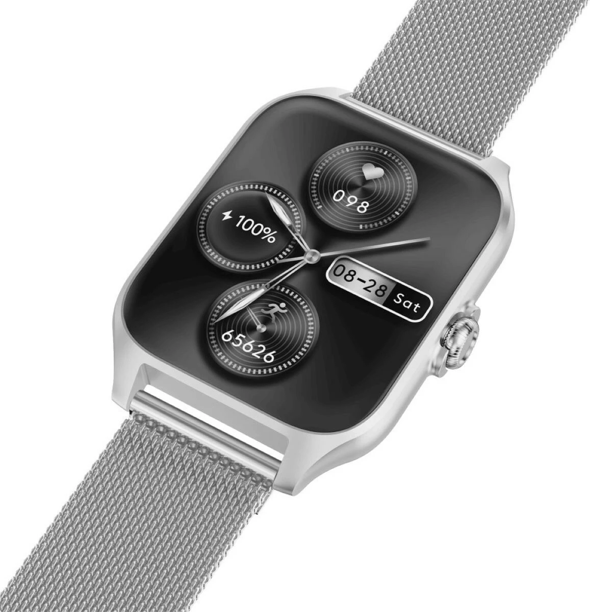 Smartwatch Garett GRC Activity 2, AMOLED 1.77", Bluetooth, Argjendtë, me rrip rezervë