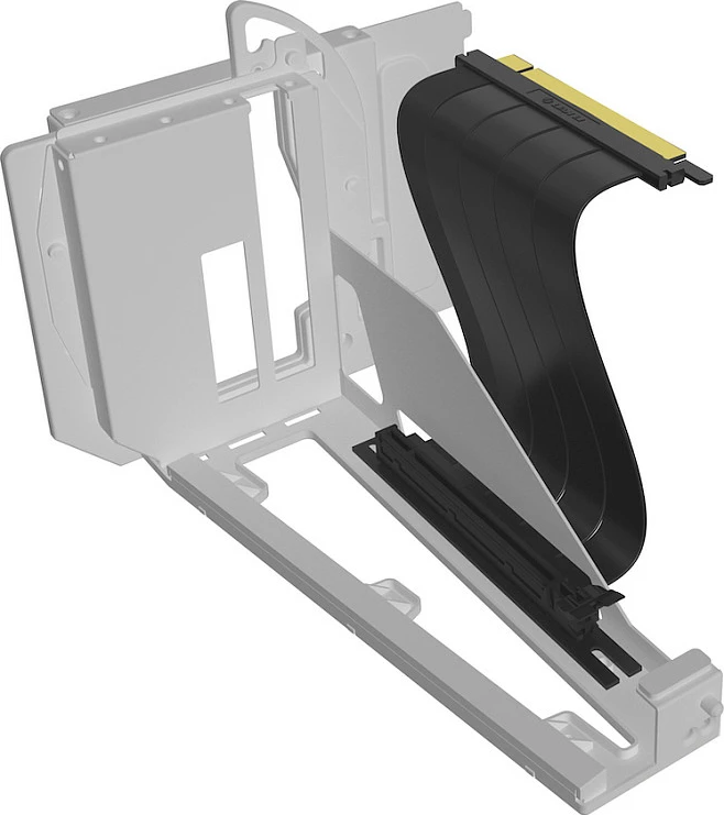 Kabllo riser PCIe 5.0 Lian Li, 200mm, e zezë