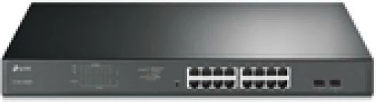 Switch TP-Link TL-SG1218MPE 16 porte Gigabit 1Gbps me 2 porta SFP, e zezë
