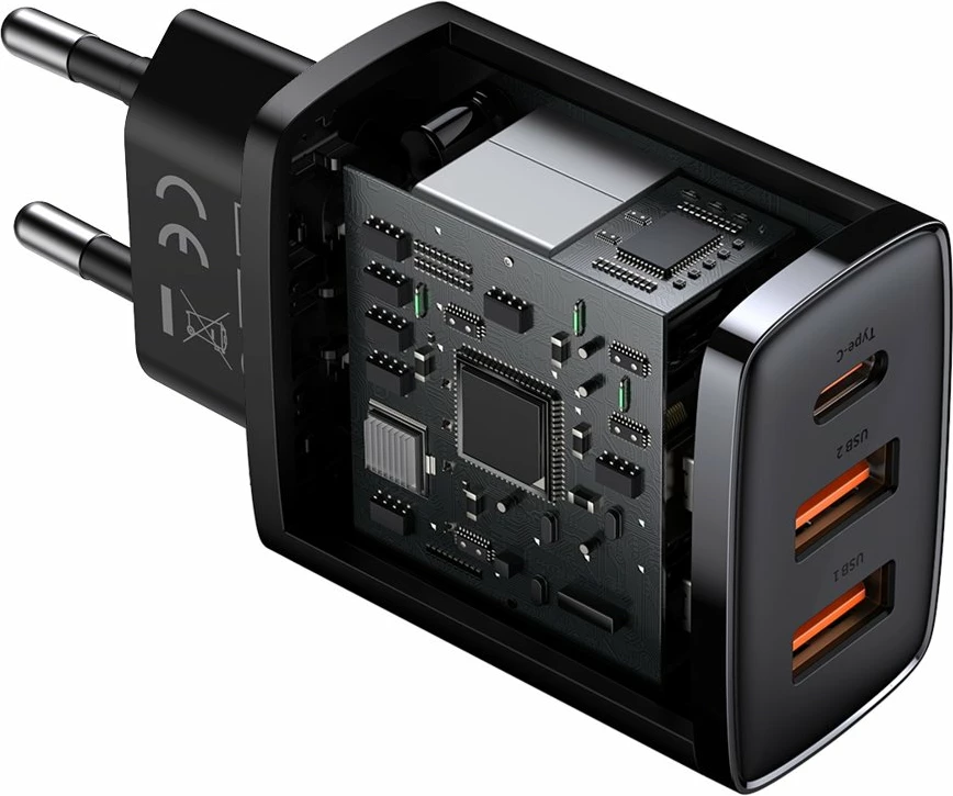 Karikues muri Baseus CCXJ-E01, 30W, 2x USB-A & USB-C, i zi