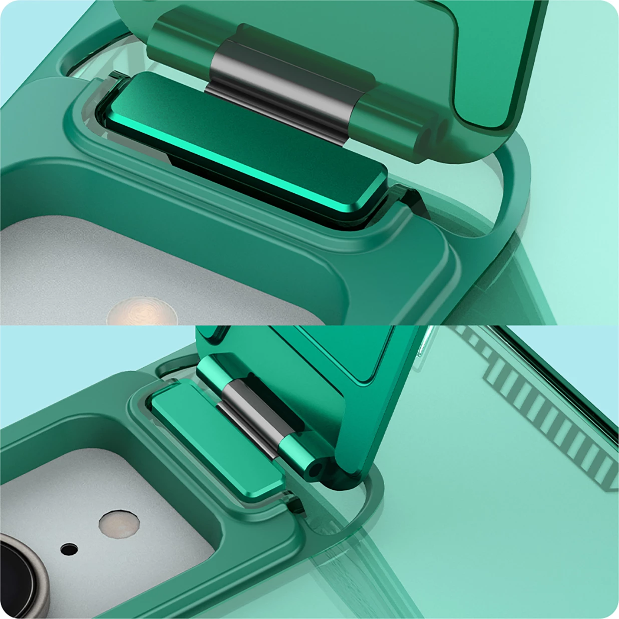 Mbështjellës Nillkin Iceblade Prop Magnetic për iPhone 16e, me kapak kamere dhe mbajtëse, Jeshil