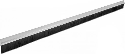 Shirit furçe DeLOCK 40 mm, profil alumin i drejtë, 1 m, alumin/zi