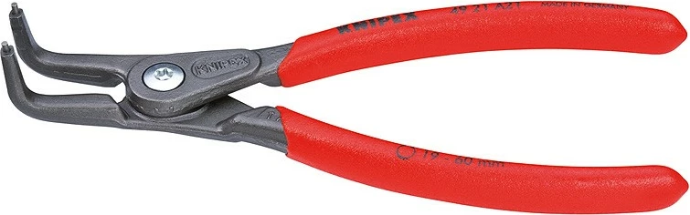 Knipex circlip pinca, 210mm, krom-vanadium, dorezë plastike, e kuqe