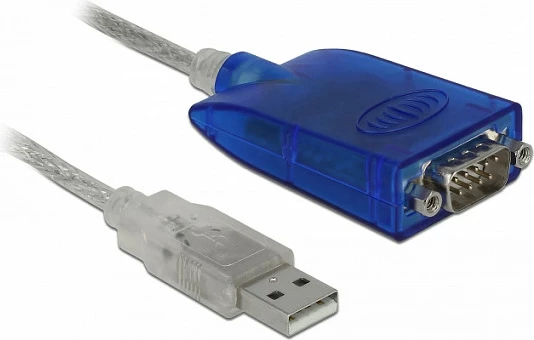 Adaptër USB në RS-232/RS-485 DeLOCK 64055, kabllo 1.5 m, translucent