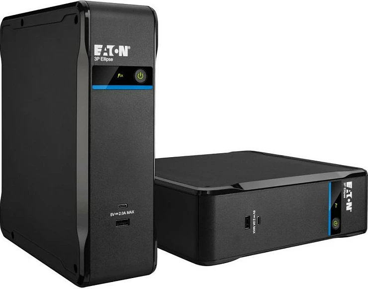 UPS Eaton 3P Ellipse, 0.9 kVA 540 W, 4 prizë, USB, i zi