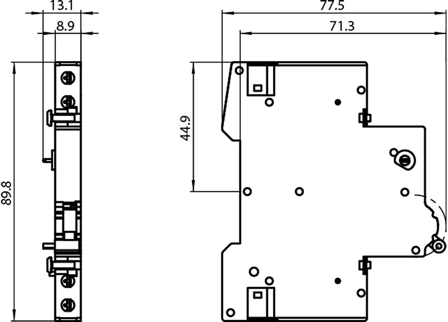 Switch ndihmës Siemens 5ST3011, 2S për ndërprerës automatik (MCB), multikolor