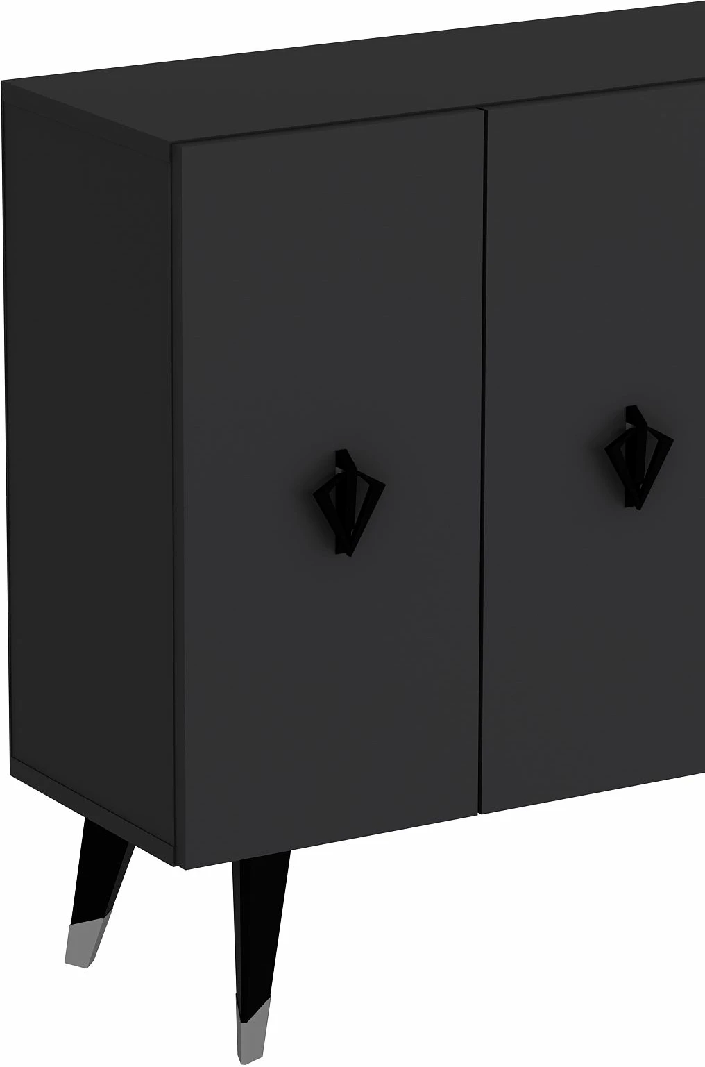 Konsol Skye Decor, anthracite, e zezë, argjend, 8166KM-32