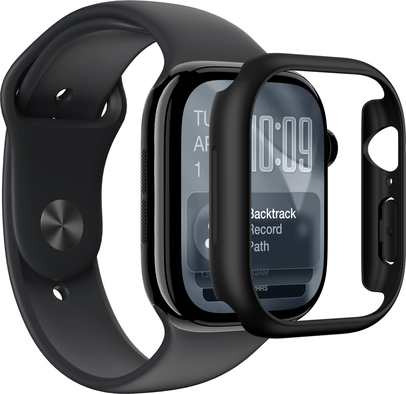Mbështjellës për smartwatch, AmazingThing, Minimal, për Apple Watch Series 11 42mm, i zi