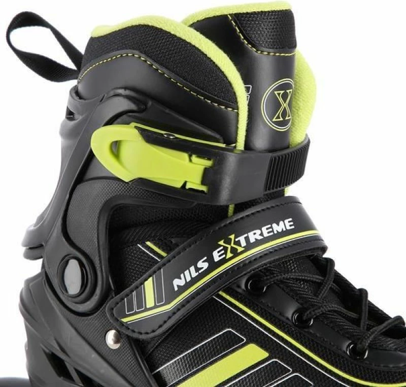 Rollera 2-në-1 Nils Extreme NH18191, të zinj-limon, madhësia L (39-43)