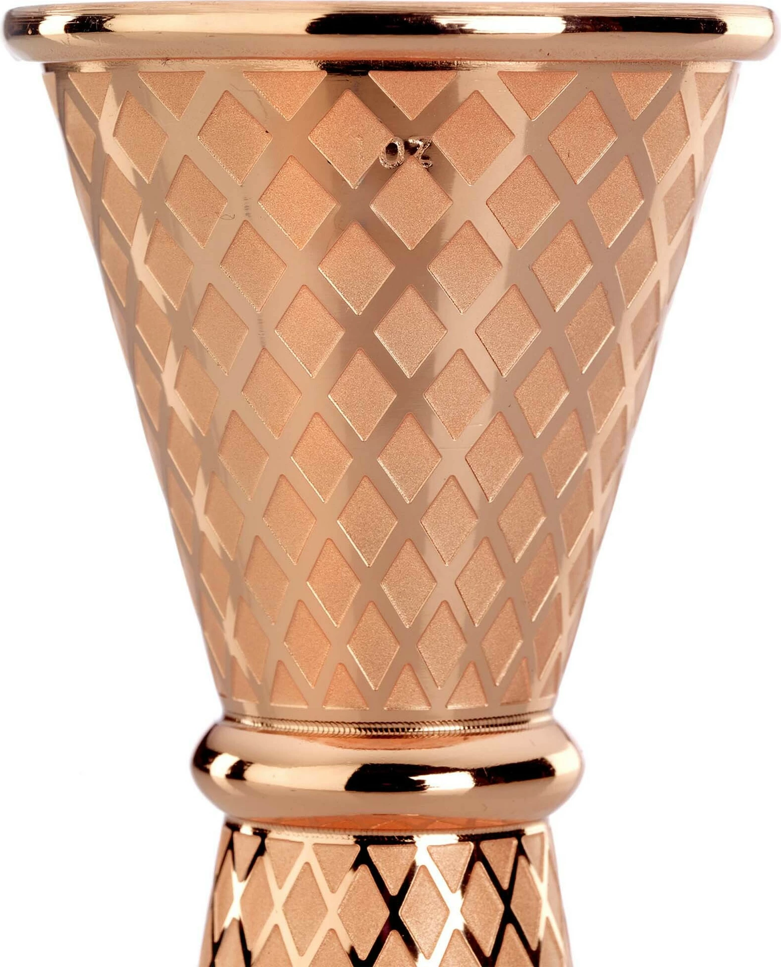 Matës koktejsh japonez, BarFly Diamond Lettice, 30/60 ml, çelik inox 18/8, bakër