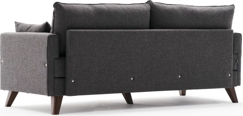 Krevat-sofë treshe, ngjyrë antracit, Bella Sofa Bed