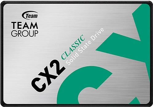 SSD i brendshëm Team Group CX2 512GB 2.5" SATA III, 530/470MB/s, argjendtë/jeshile