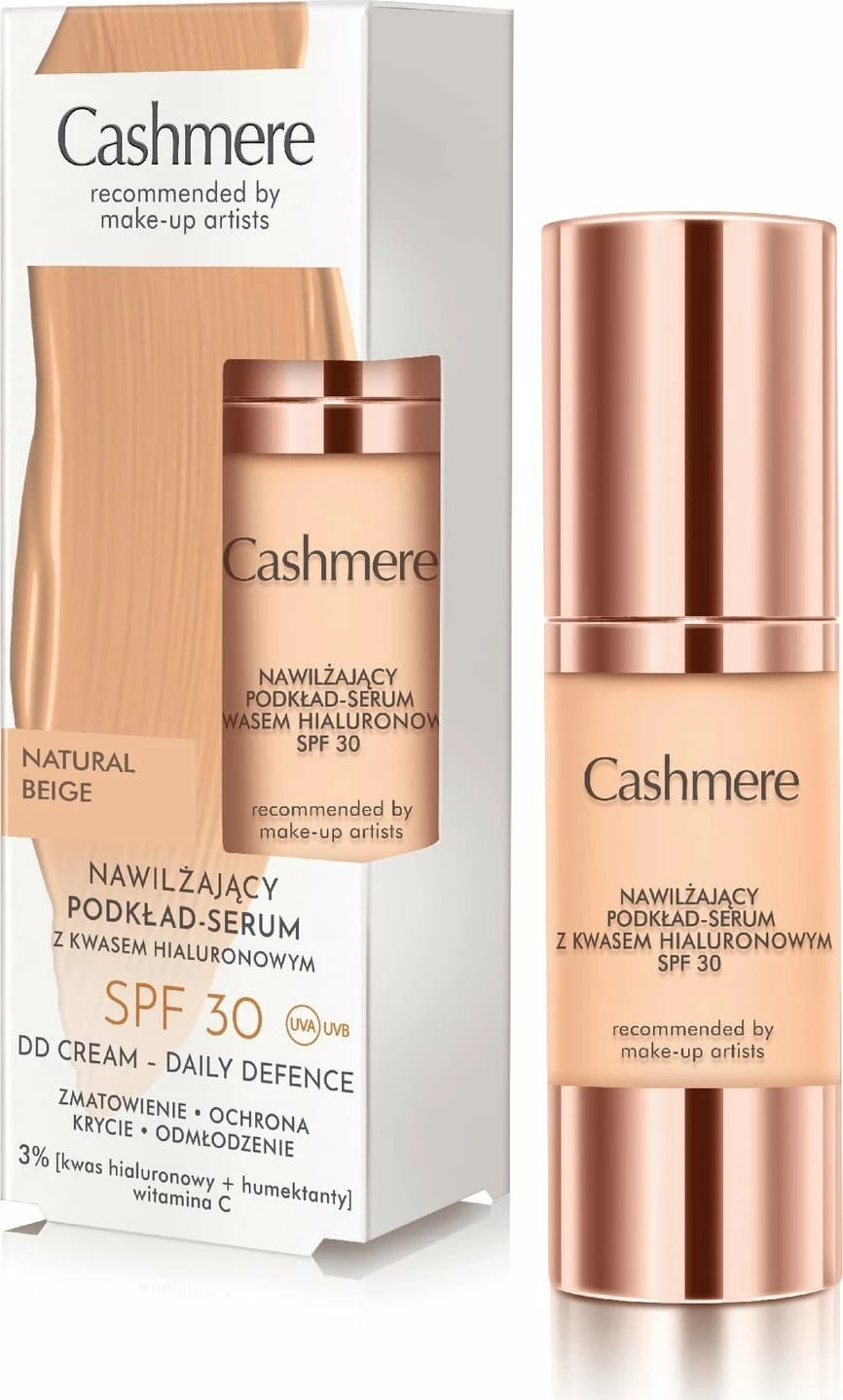 Fondatinë-serum DAX Cashmere DD SPF 30 30 ml, 01 Natural Beige