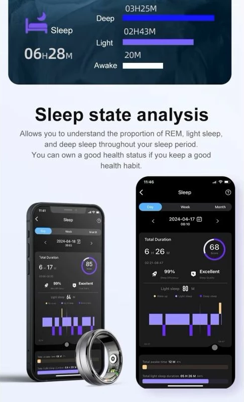 Unazë e mençur RUBICON për meshkuj, gri e errët