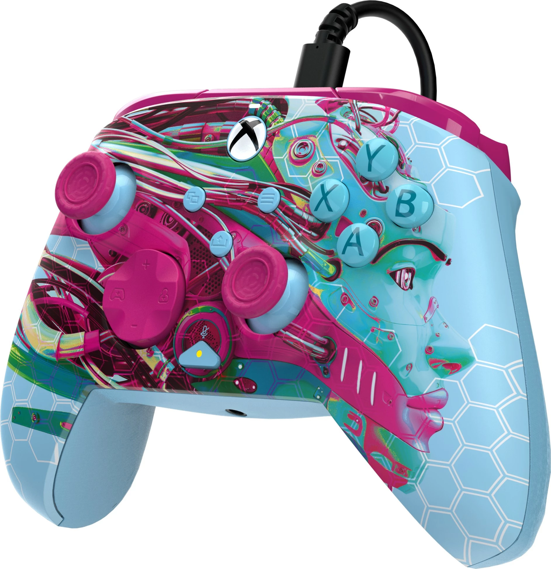 Gamepad PDP REMATCH Advanced Wired Controller, Xbox Series X|S, Xbox One, PC, Multicolour