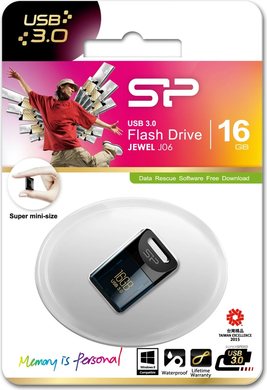 USB stick Silicon Power J06 16GB USB 3.0, Deep Blue