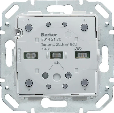 Modul sensor prekës Berker 80142170, KNX, 2-kanal, IP20, 21-32 V, gri