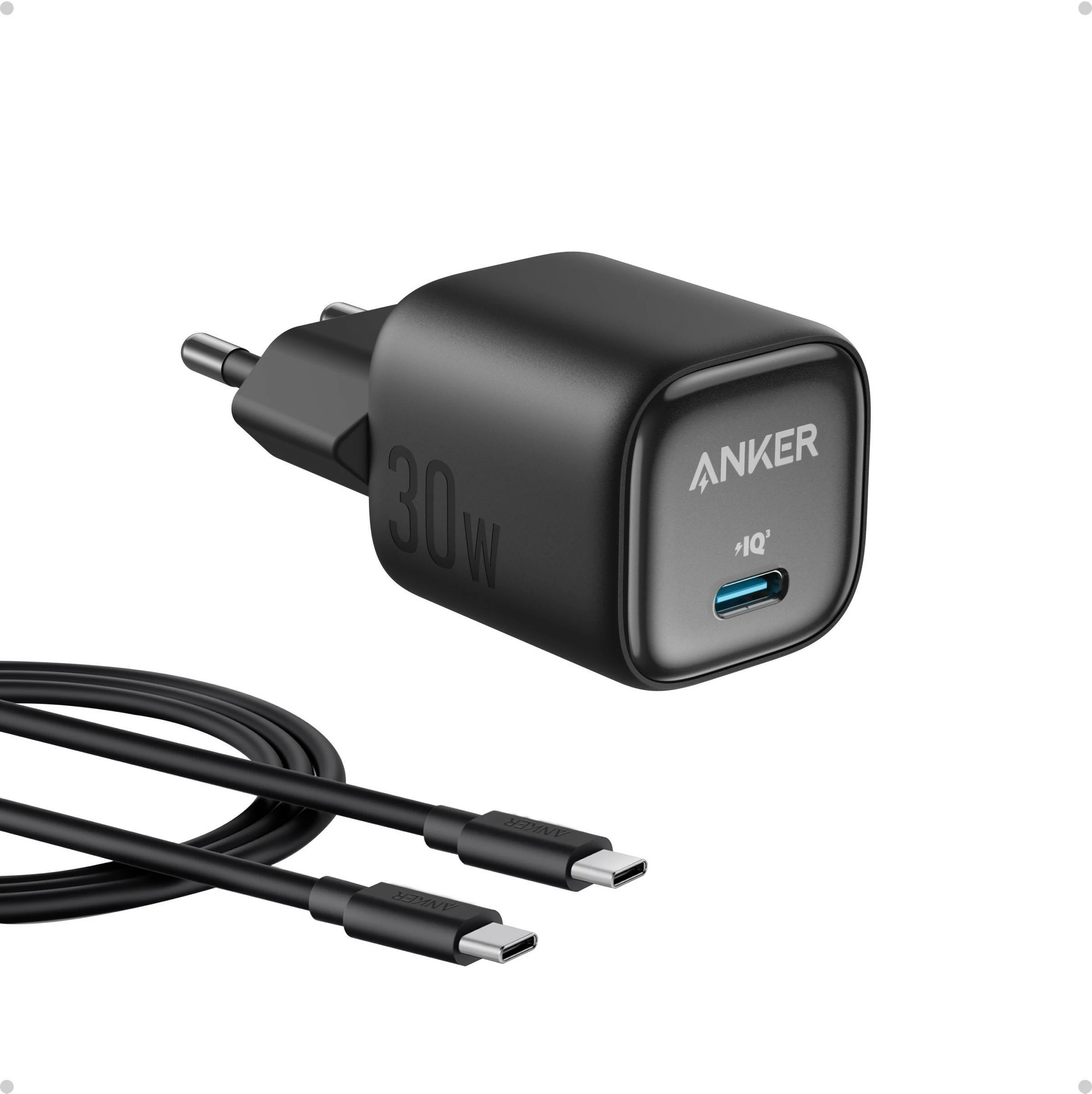 Karikues Anker 30W, GaN, USB-C, i zi