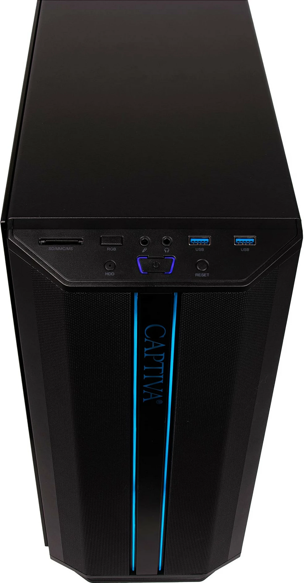 Kompjuter Desktop Captiva Advanced Gaming R98-206, Ryzen 7 5700X, 32GB RAM Memorje, 1TB M.2 SSD, GeForce RTX 5060 8GB, Wi‑Fi 6, Windows 11, i zi
