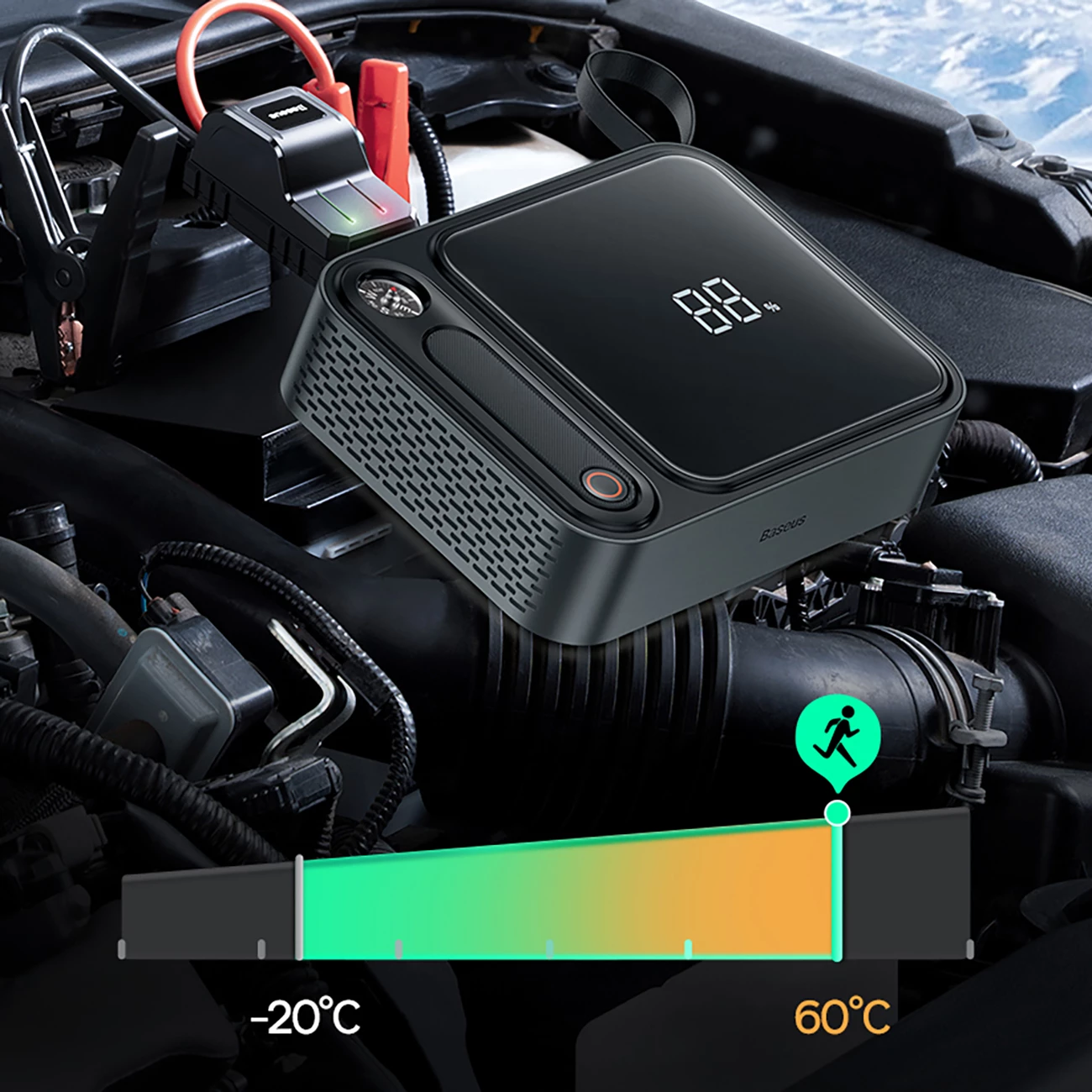 Jump starter Baseus Super Energy Ultra BS-CH005, 26800 mAh, 3000A, i zi