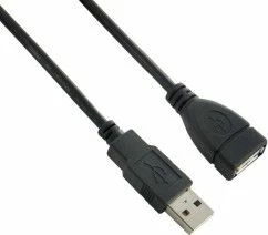 Kabllo zgjatëse USB-A Lanberg CA-USBE-10CC-0018-BK 1.8 m USB 2.0 e zezë