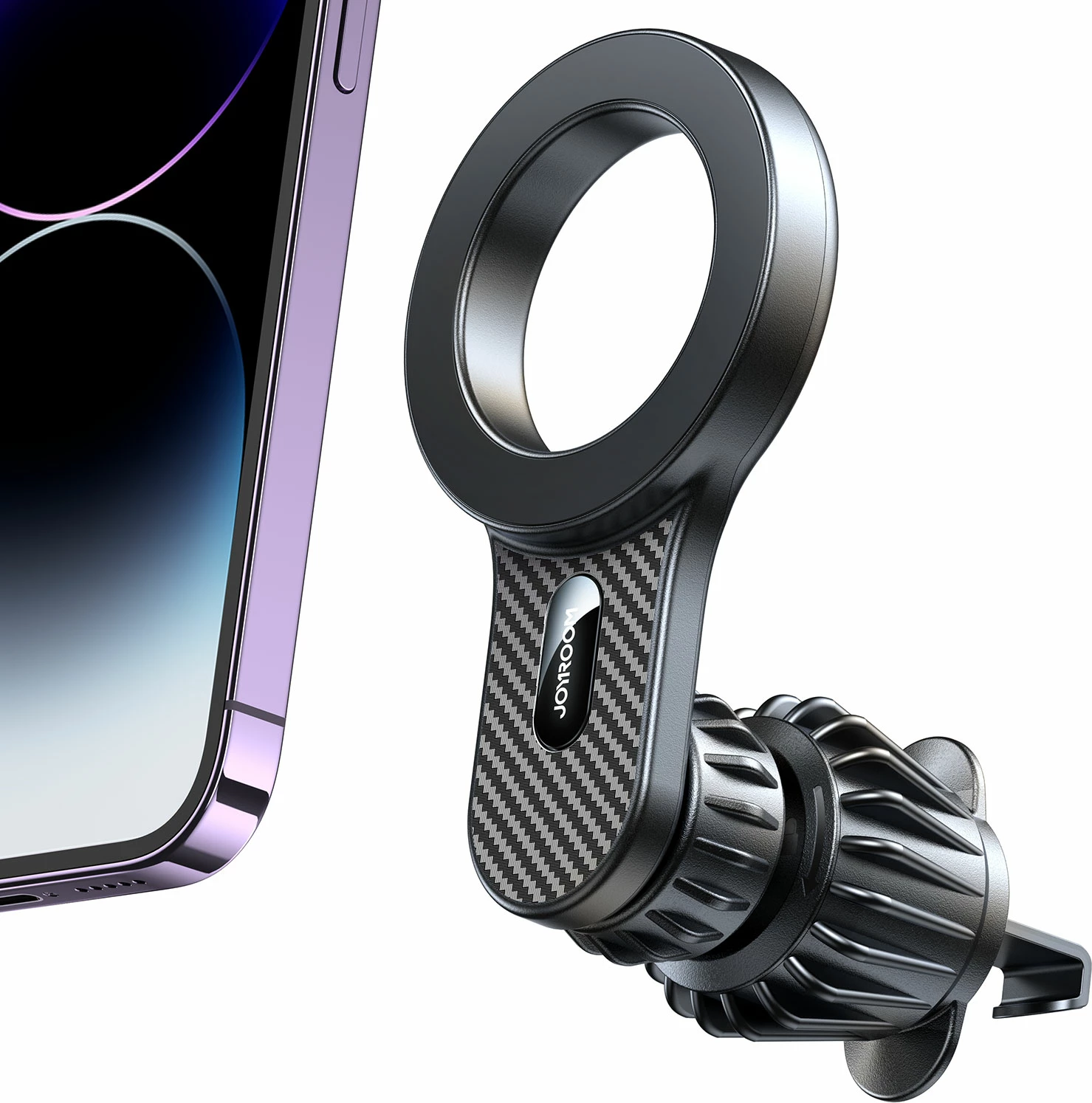 Mbështjellës magnetik për makinë Joyroom JR-ZS355 për iPhone, MagSafe, zi