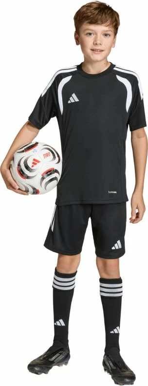 Fanellë futbolli adidas për fëmijë, e zezë