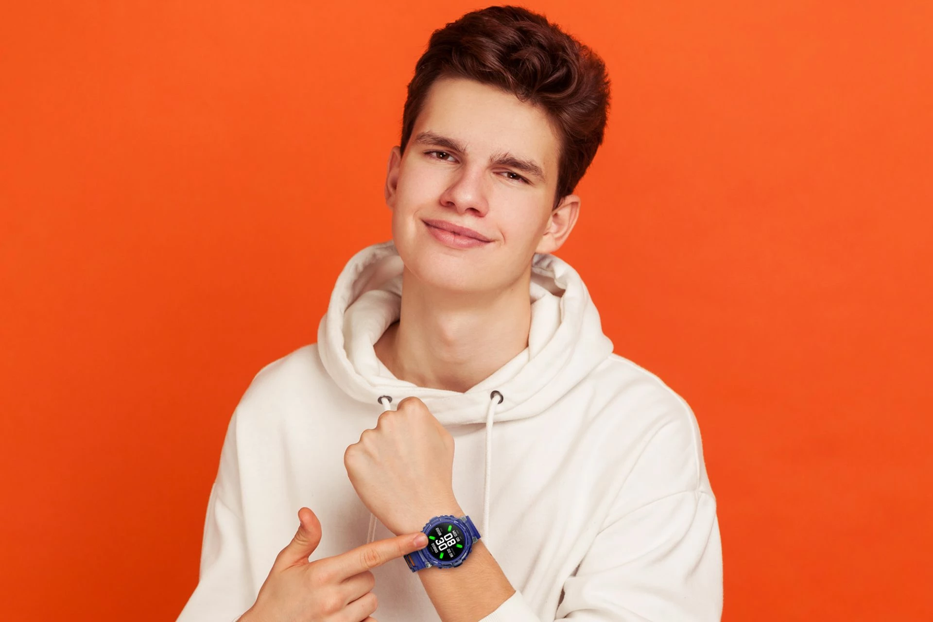 Smartwatch Moye Kronos Vibe 1.27\" LCD, Bluetooth thirrje, IP67, 5-7 ditë bateri, blu
