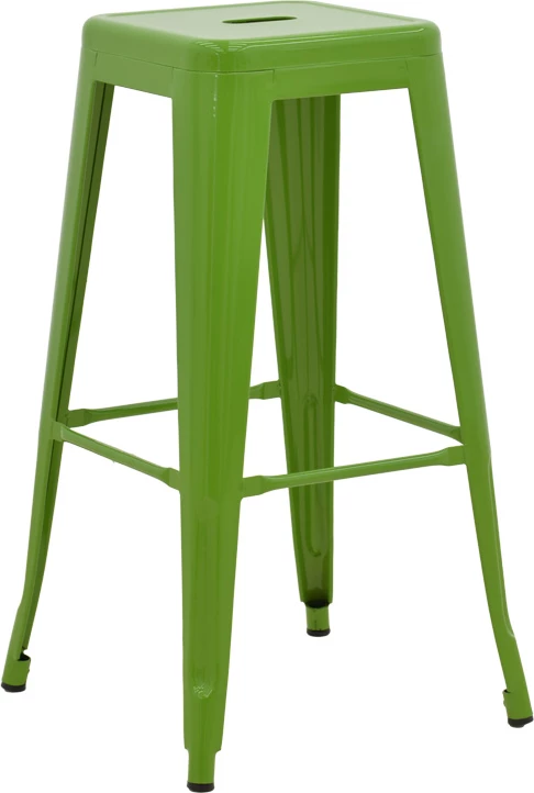 Karrige për bar Utopia, metalike, ngjyrë e gjelbër, 42x42x76cm