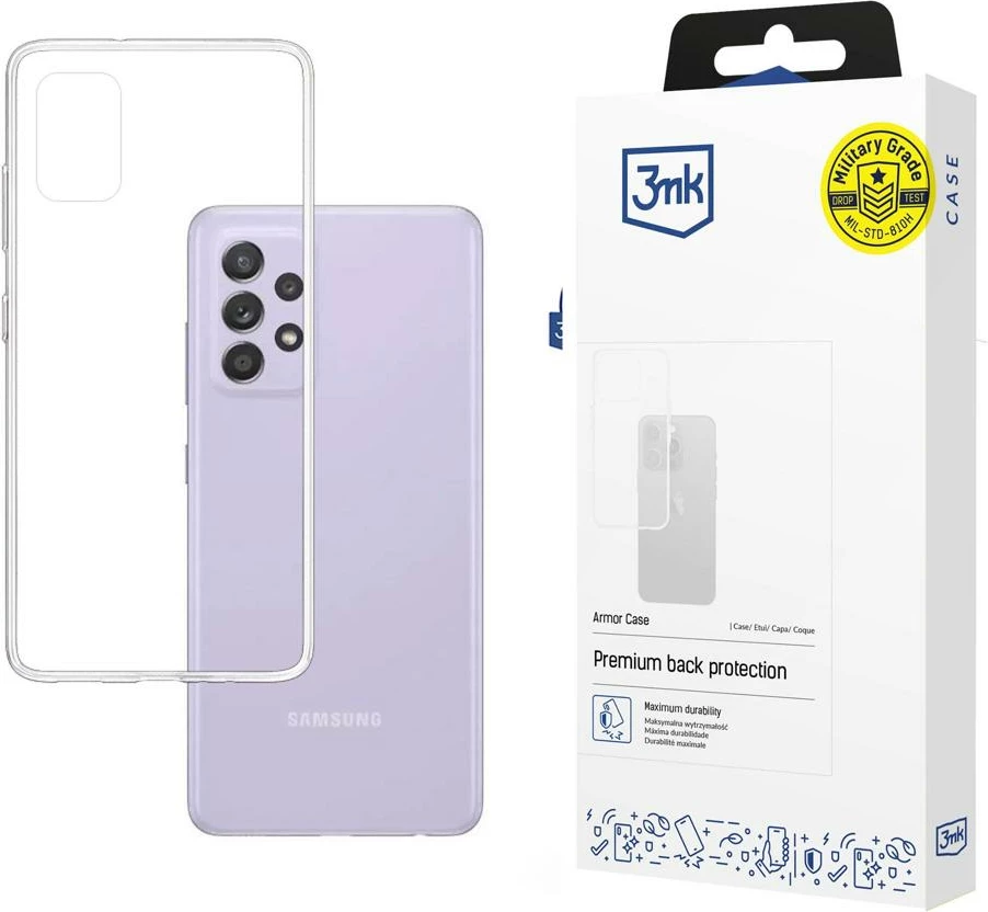 Mbështjellës 3mk Armor Case për Samsung Galaxy A52 / A52 5G, Transparent