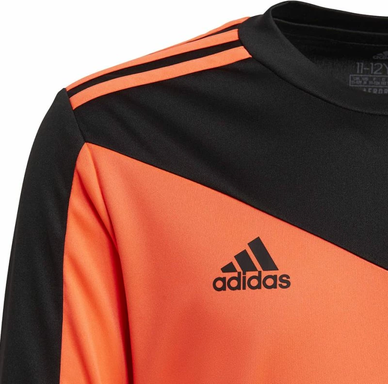 Fanellë portieri për fëmijë adidas, e zezë dhe portokalli [Madhësia: 128 cm]