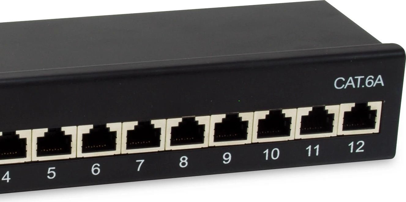 Aksesor rrjeti Equip 326622, 12 porta RJ-45, Cat6a, 10GBase-T, e zezë