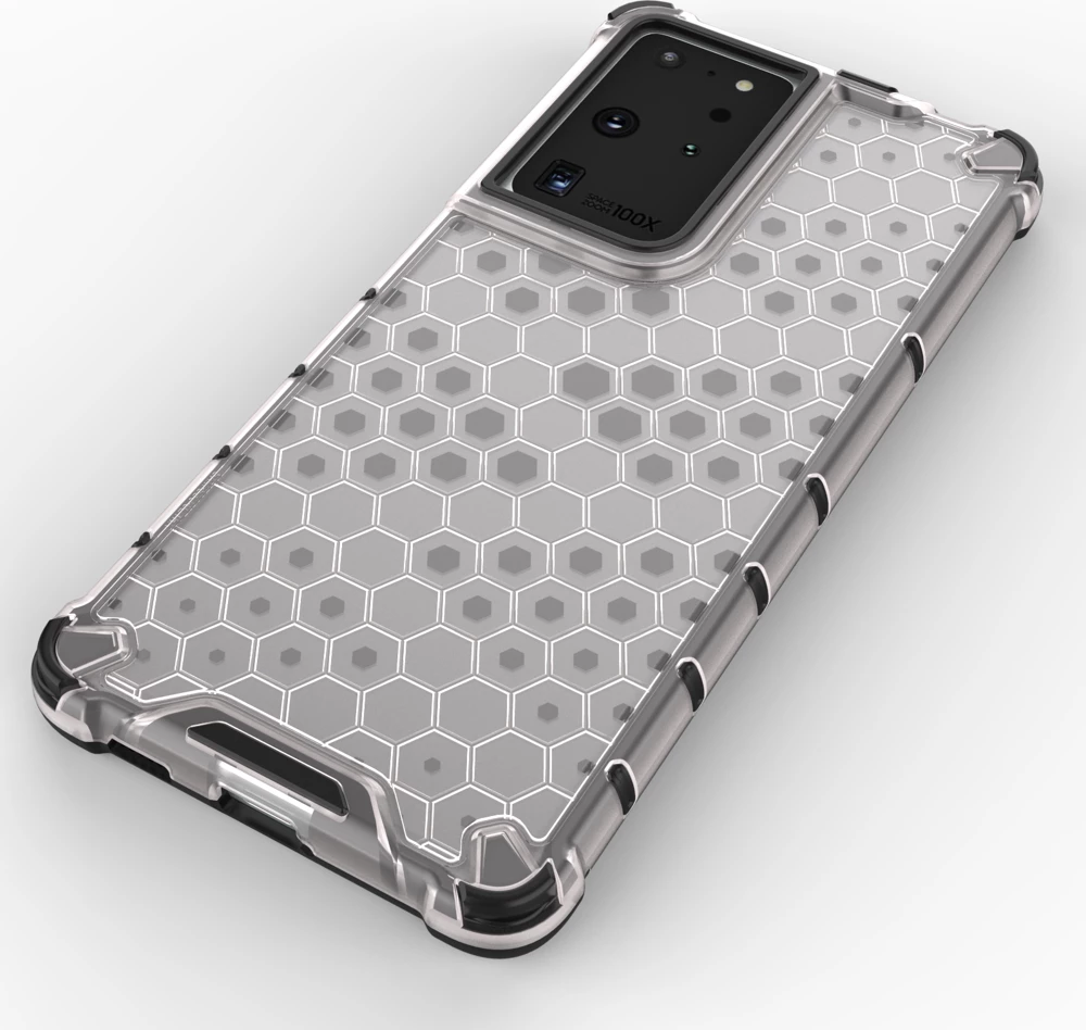 Mbështjellës Hurtel për Samsung Galaxy S22 Ultra, honeycomb, blu